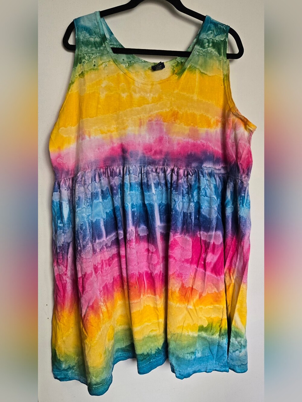 Cotton Rainbow Tie Dye Dress